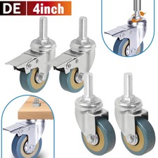 4 Lenkrollen mit Gewindestift