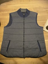 Hackett Weste XXL Wolle/Cashmere blau grau Top