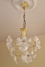 PAUL NEUHAUS Metall Glas Hängelampe Deckenlampe Kronleuchter E27