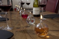 3 x Mini Kugel Glas Öllampe Brenner zur Verwendung mit rußlosem, geruchlosem Lampenöl