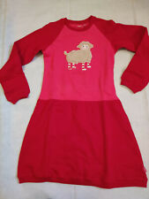OILILY wunderschönes Sweatkleid Schaf rot pink Gr. 152 TOP ST1221