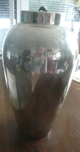 Blumenvase silberfarben cm - blumenvase,