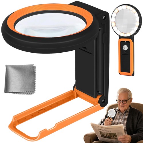 30x 10x lupe mit - mit, 18led