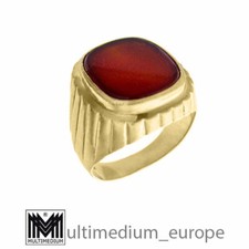  Art Deco 333 Gelbgold Karneol