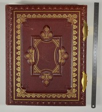 Fotoalbum weinroter Leder