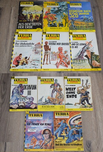 11x groschenromane roman hefte - groschenromane,