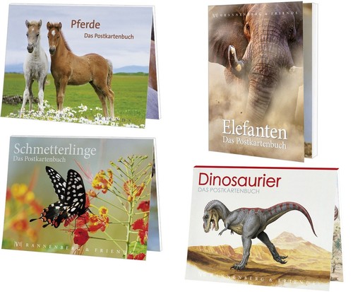 Postkartenbuch pferd elefant - postkartenbuch,