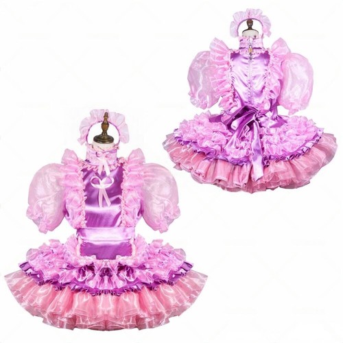 Maid sissy girls satin - sissy, satin-organza