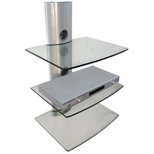 Wandhalterung Wandkonsole Glasregal Glasablage TV Wandregal DVD BluRay HIFI