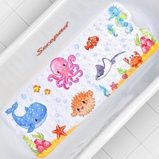 Antirutschmatte Badewanne Baby, 100x40 cm, rutschfest, BPA frei, maschinenwas...