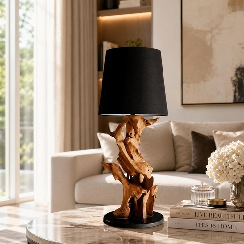 Tischlampe treibholz ikal 82cm - treibholz,