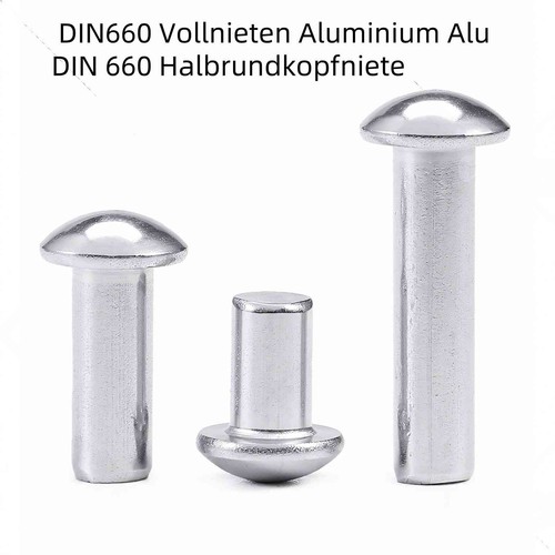 Halbrundkopf din660 vollnieten - halbrundkopf,