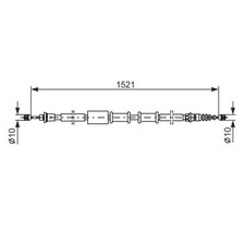 Bosch Handbremsseil für Fiat
