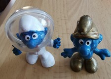 Schleich 20003 Mondschlumpf + 20005 Goldschlumpf Schlumpf Schlümpfe Smurf