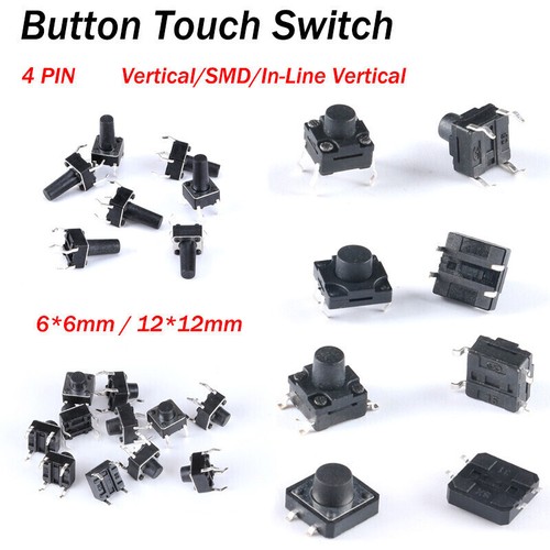 Taster 6x6 12x12mm 15mm - taster, 4,3-15mm