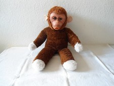 Plüschtier Affe mit Gummigesicht und Schlafaugen Kultfigur   aus DDR  Zeit