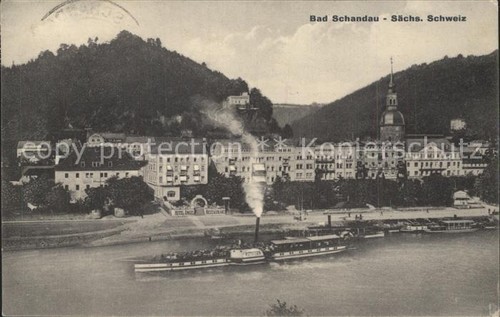 Bad schandau elbe dampfer - bad,