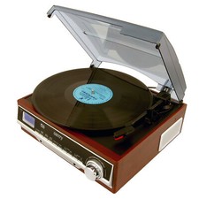 3-Gang-Retro-Plattenspieler