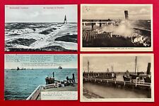 4 x AK Nordseebad CUXHAVEN 1905/28 Kugelbake und Alte Liebe   ( 150713