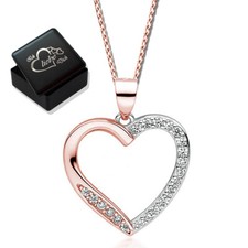 Herz Hals-Kette 925er Silber