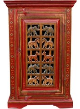 Bemalter Beistellschrank