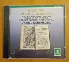 CD Brahms – Ein deutsches Requiem Erato 1993 Williams Hampson Barenboim.
