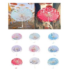 Chinesischer Seidenschirm Als