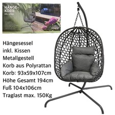 Hängesessel mit Gestell bis