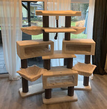 Katzenbaum, Zustand wie neu, creme weiß, 200 cm hoch