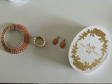 Anna dello Russo H&M Schmuckset Collier, Armband, Ohrringe Perlen Statement