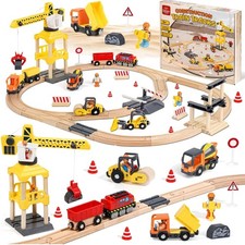 Holz Zug Set, Baumaschine