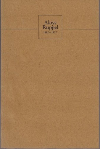 Aloys ruppel 1882 1977 - ruppel,