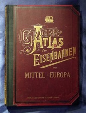 Grosser Atlas der Eisenbahnen von Mittel-Europa, 1895, ORIGINAL