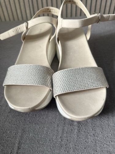Damen sandalen beige metallic - beige,