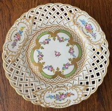 Potschappel- Dresden - Porzellan - Prunkteller - Teller - Vintage