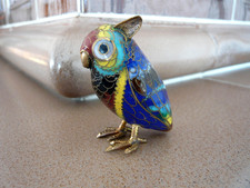 Seltene Cloisonne Eule Figur