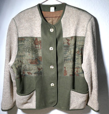 ❤️BEIGE-GRÜNE DAMENJACKE