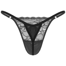 DE Herren Transparent Mesh Sissy Stringbody Einteiler Unterhemd Unterwäsche 
