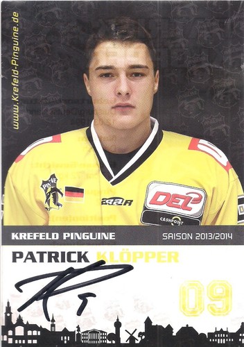 Autogramm patrick klöpper - autogramm,