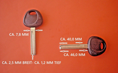 Kia auto schlüsselrohling - kia,