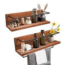 Mein-Regal Wandregal Kim Set  2 Stk. Echtholz