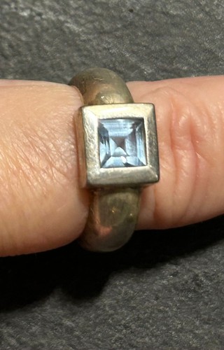 Ring silber 925 topas hellblau - ring,