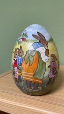 Keramik Ei handbemalt Osterei ca. 17 x 11 cm
