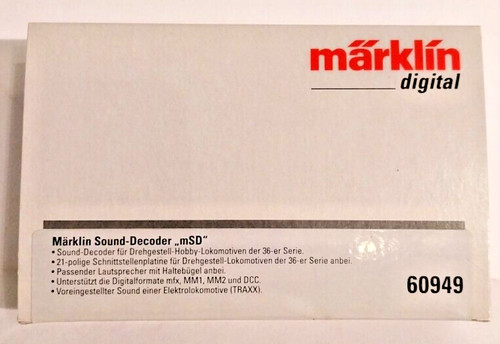 Märklin 60949 sound decoder - 60949, sound-decoder