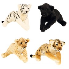 Plüschtier Tiger Löwe Panther 60 cm Kuscheltier Stofftier Raubkatze Wildkatze
