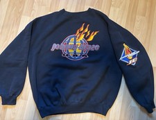 Vintage Johnny Blaze Heavyweight Herren Sweatshirt Schwarz 90s USA XXL