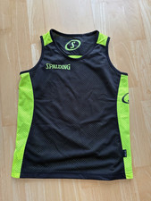 Spalding Basketball Trikot T-Shirt Shirt Wendeshirt Kinder, schwarz gelb Gr. 140