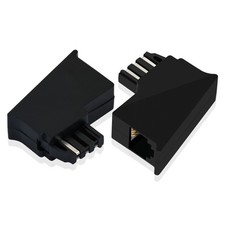 TAE RJ11 Adapter Telefon Modular TAE-F Stecker - RJ11 Buchse 6P4C Router Telefon