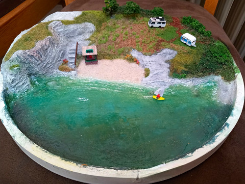 Strand küsten diorama spur - strand-/küsten-diorama,,