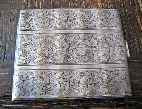 Art deco zigarettenetui silber - art,